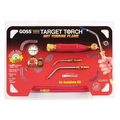 Target Torch Air-Acetylene Outfit, 5/16 in, 7/16 in, B Cyl Reg Fitting
