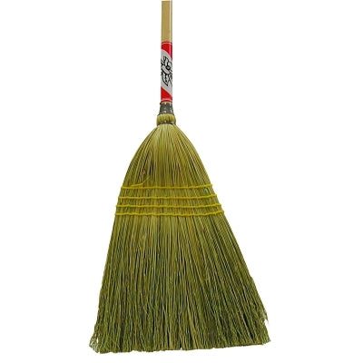 Household Broom, 19 in Trim L, Broom Corn