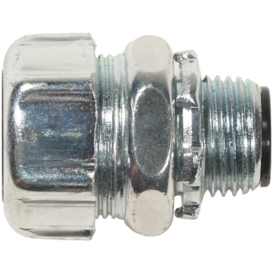 Liquid Tight Connector, Zinc Electroplated Steel, Insulated Throat 150  176; C, 1/2 in.