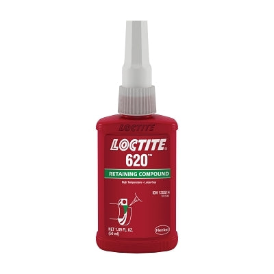 620 Retaining Compound High Temperature, 250 mL Bottle, Green, 3800 psi