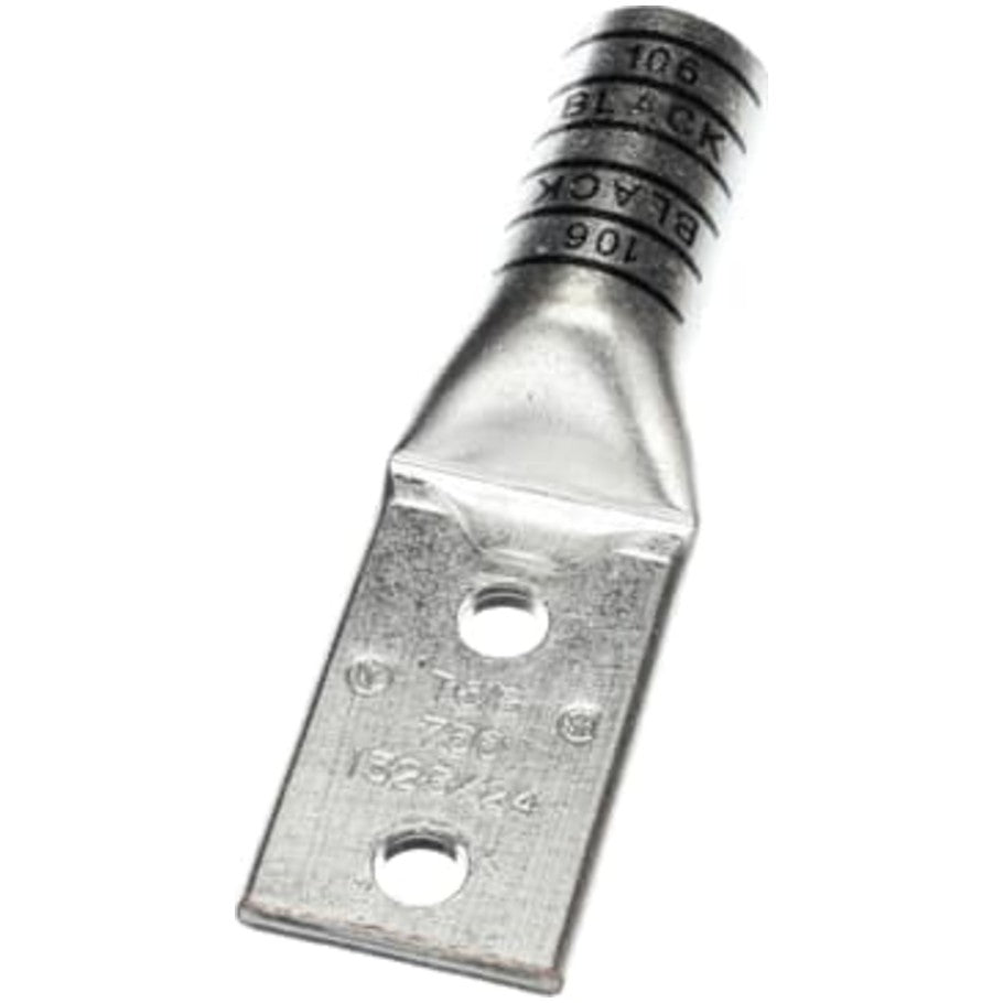 Blackburn Color-Keyed Two-Hole,  Long Barrel Lug, 6.09 in. L x 1.93 in. W, Black