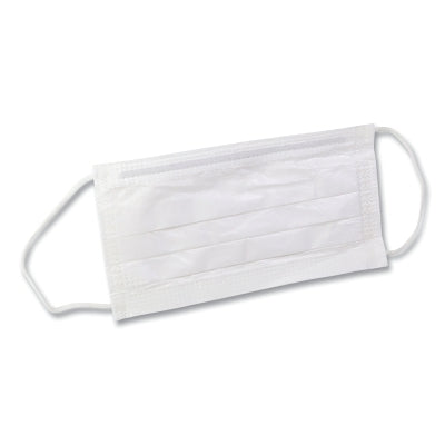 M3 Sterile Face Mask, Cleanroom, Earloops, One Size, White, 3-Ply