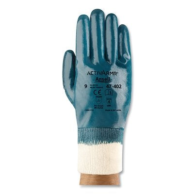 47-402 Fully Coated Gloves, Size 8, Blue