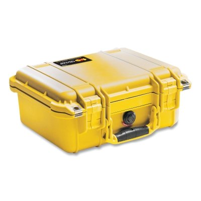 Protector Case Series Small Case, 1400NF/WL, 0.31 ft, 11.81 in L x 8.87 in W x 5.18 in H Interior, Yellow