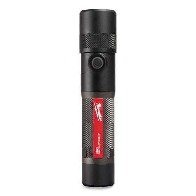 REDLITHIUM USB 1100L Twist Focus Flashlight, 3.0 Battery, 1100 lm/600 lm/100 lm, Black/Red, Incl Battery/2 ft USB Cord
