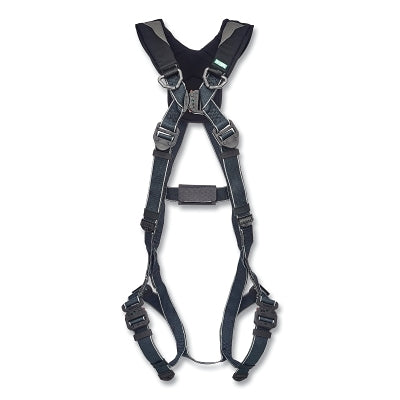 V-FIT Arc Flash Full-Body Harness, Back D-Ring, XL, QC Chest/Leg Strap Buckles, Shoulder Padding