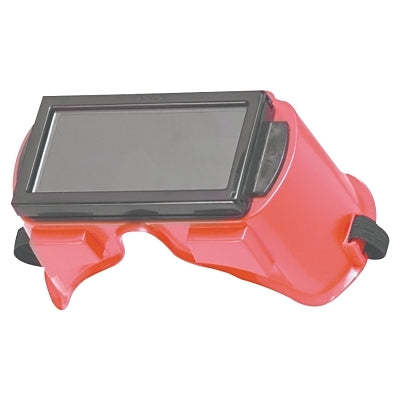 V100 WS Series Cutting Goggles, 4.25 in x 2 in, IRUV Shade 5, Fixed Plate, Red