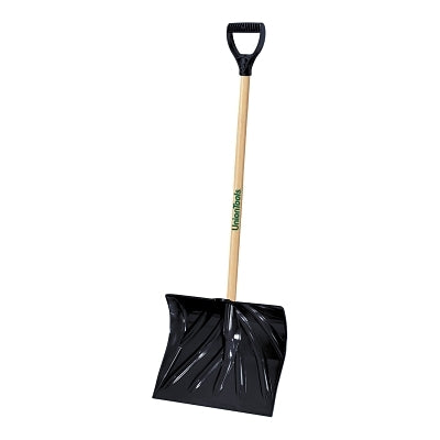 Shovel, Snow, 18 in x 13-1/2 in Blade, Hardwood D-Handle