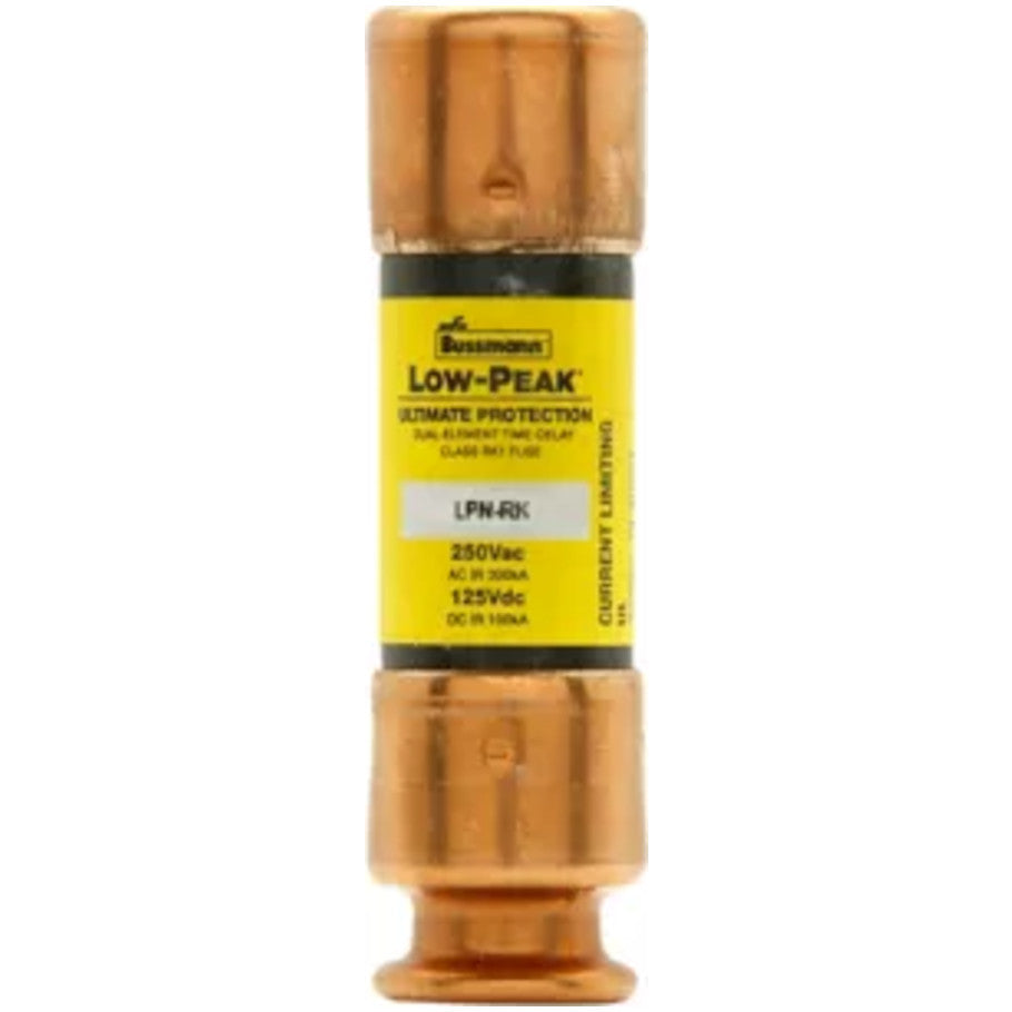 Low Peak LPN-RK-SP Series Class RK1 Time Delay Fuse, Dual-Element, Current-Limiting, 25A, 250Vac/125Vdc