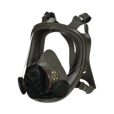 3M 6800DIN Full Facepiece Respirator 6000 Series, Medium, With Bayonet and DIN Connection Type