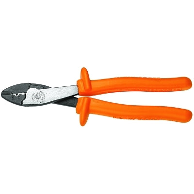 Insulated Crimping/Cutting Tools, 9 3/4 in, 10-22 AWG, Orange