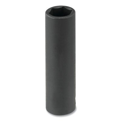 Impact Socket, 3/8 in Drive Size, 17 mm Socket Size, Hex, 6-point, Deep Length