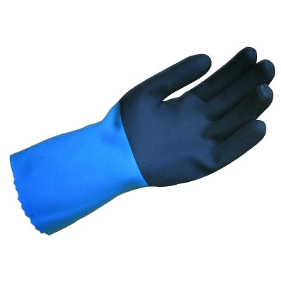StanZoil NL-34 Gloves, Blue/Black, Rough Finish, Large