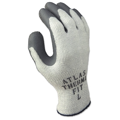 451 Thermal-Insulated Latex Coated Fingertips/Palm Gloves, Medium, Gray