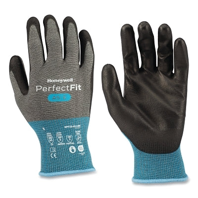 Perfect Fit Cut Resistant Gloves, Polyurethane Coating, 18 Gauge, A5/E Cut level, 7-S