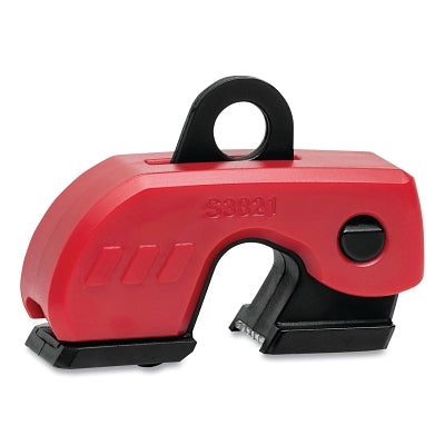 Grip Tight Plus Circuit Breaker Lockout, 0.75 in W x 2.06 in L x 1.43 in H, Red/Black