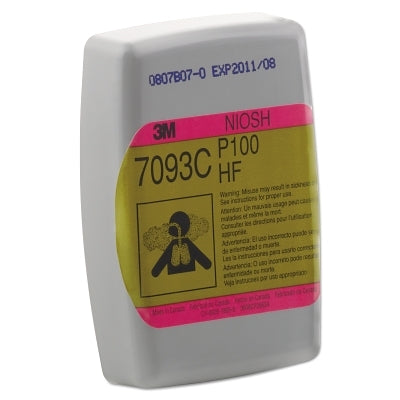 3M 7093CB Particulate Filters 7093, P100, Nuisance Level Organic Vapor/Acid Gas
