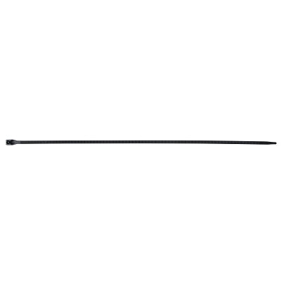 Standard Cable Ties, 75 lb Tensile Strength, 14 in L, UV Black, 100/Bag