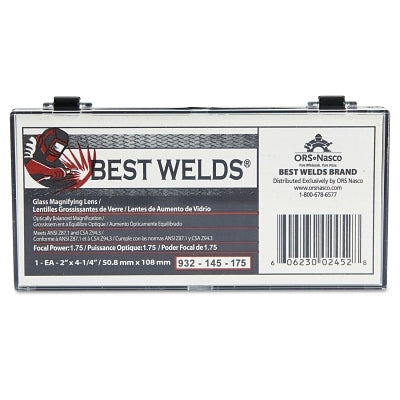 Glass Magnifier Plate, 2 in x 4.25 in, 1.75 Diopter, Clear