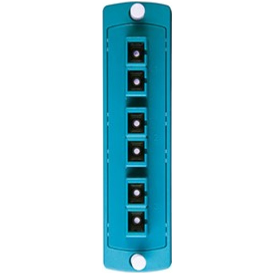 Opt-X Fiber Optic Adapter Plate, MM 50 um, Duplex, 6-Fiber, SC