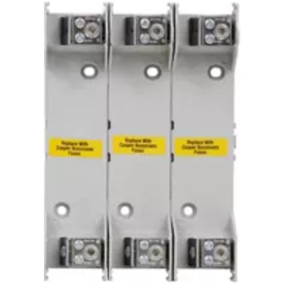 Fuse Blocks and Fuse Holders, Class R, DIN Rail, Panel, 3-Pole, 100 A, 600 V, 12 to 10 (Aluminum) AWG, 14 to 10 (Copper) AWG