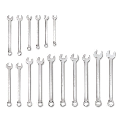 Torqueplus 12-Point Combination Wrench Set, 16-Pc, 12-point, Inch, Satin