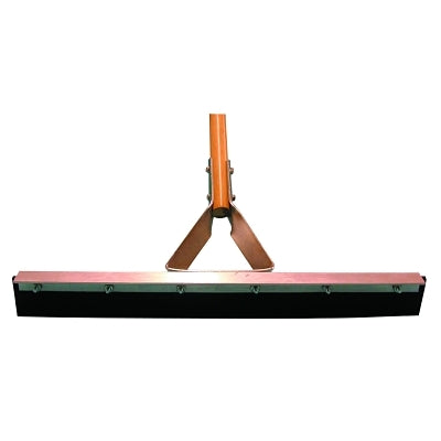 Non-Sparking Floor and Driveway Squeegee, Straight, 18 in, Black Rubber, Includes Handle