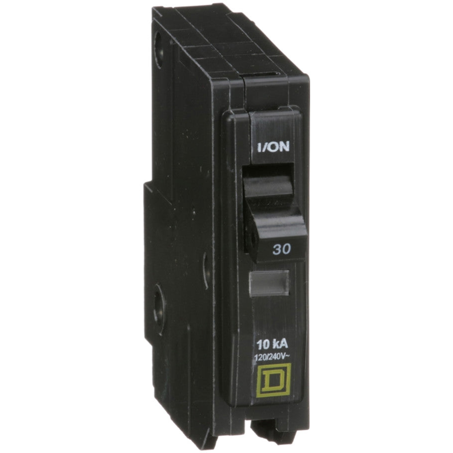 QO Miniature Circuit Breaker, Plug-In, 10kA, 120/240 Vac, 1-Pole, 30A