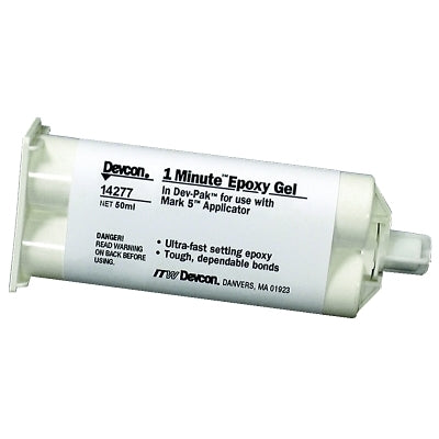 1-Minute Gel Epoxy, 50 mL, Dev-Pak, Amber