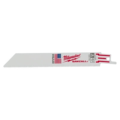 SAWZALL Standard Metal Cutting Blade, 6 in L, 24 TPI, For EMT/Tube and Duct/Sheet Metal, 5 EA/PKG