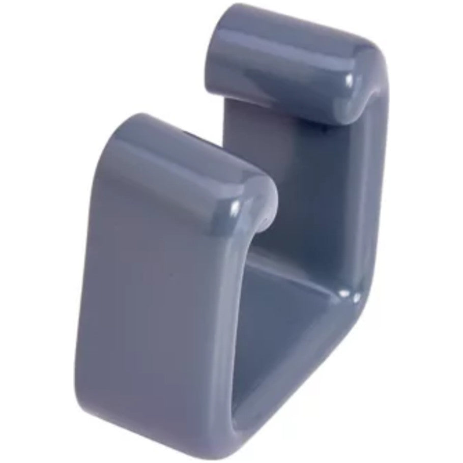 B823 PVC Channel End Cap, Gray