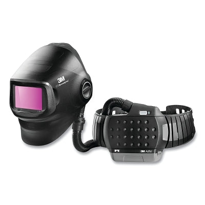 3M 46-1101-30VC Speedglas G5-01 Heavy-Duty Welding Helmet with 3M Adflo PAPR Assembly, Shade 3, Black, 2.8 in W, 4.3 in L
