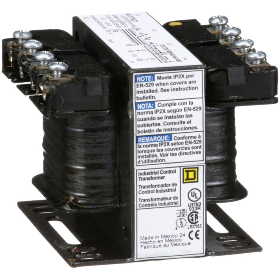 Type T Industrial Control Transformer, 1-Phase, 240x480V Primary, 120V Secondary, 50VA