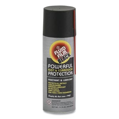 Preventive & Lubricant, 11.75 oz Aerosol Can, Black