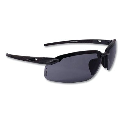 Crossfire ES5 Premium Safety Glasses, Smoke, Polycarbonate, Pearl Black