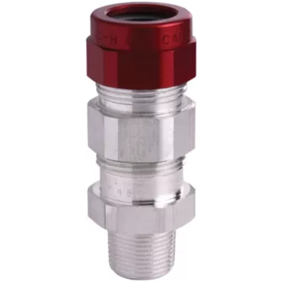 Armored Cable Gland, Aluminum, MC and Tray Cable, Hazardous Location, 1/2 in.