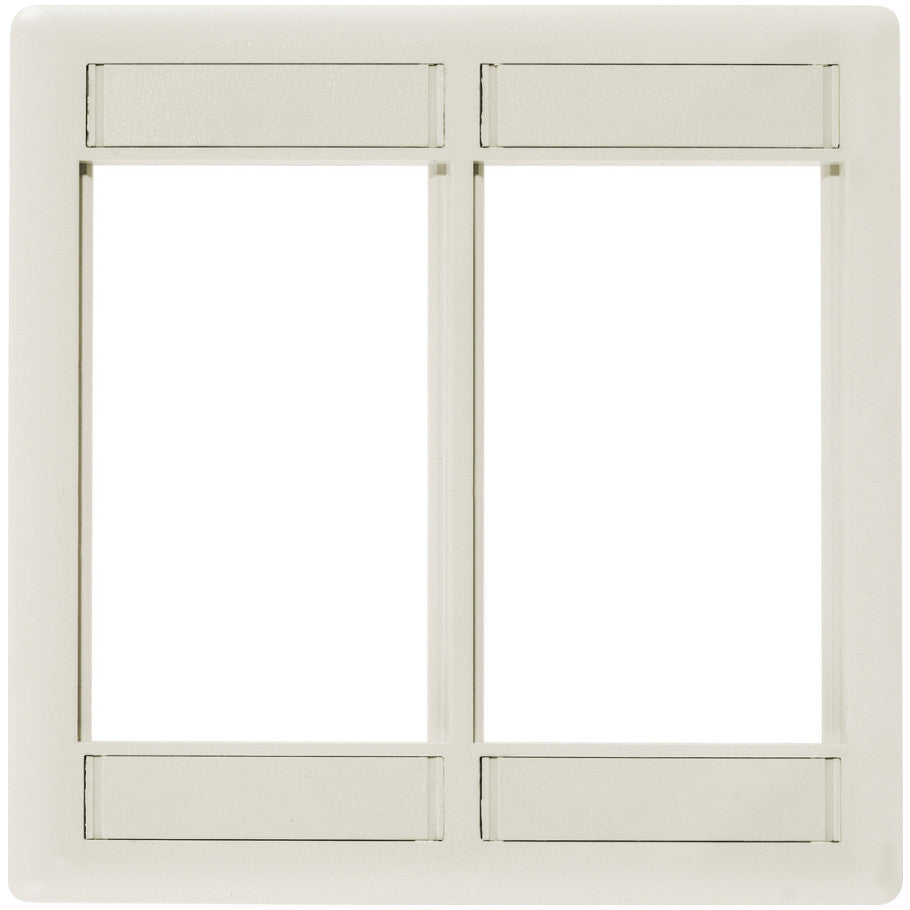 Infin-e Station Modular Faceplate Frame, 2-Gang, Office White