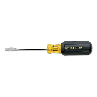 Vinyl Grip Standard Tip Screwdriver, 1/4 in, 8-1/4 in Long, Standard Blade