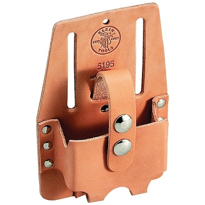 Tape-Rule Holders, 1 Compartment, Tan, Holds Medium Tape Rule, Leather