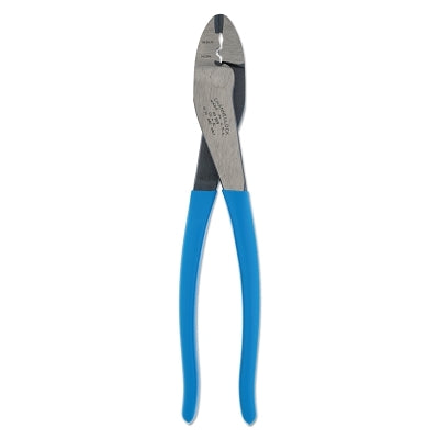 Crimper, 9-1/2 in L, 22 to 10 AWG, Blue