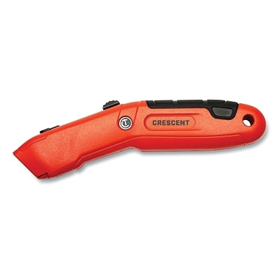 Auto-Retract Utility Knife, 7.5 in L, Auto-Retract, Aluminum, Rawhide/ Black