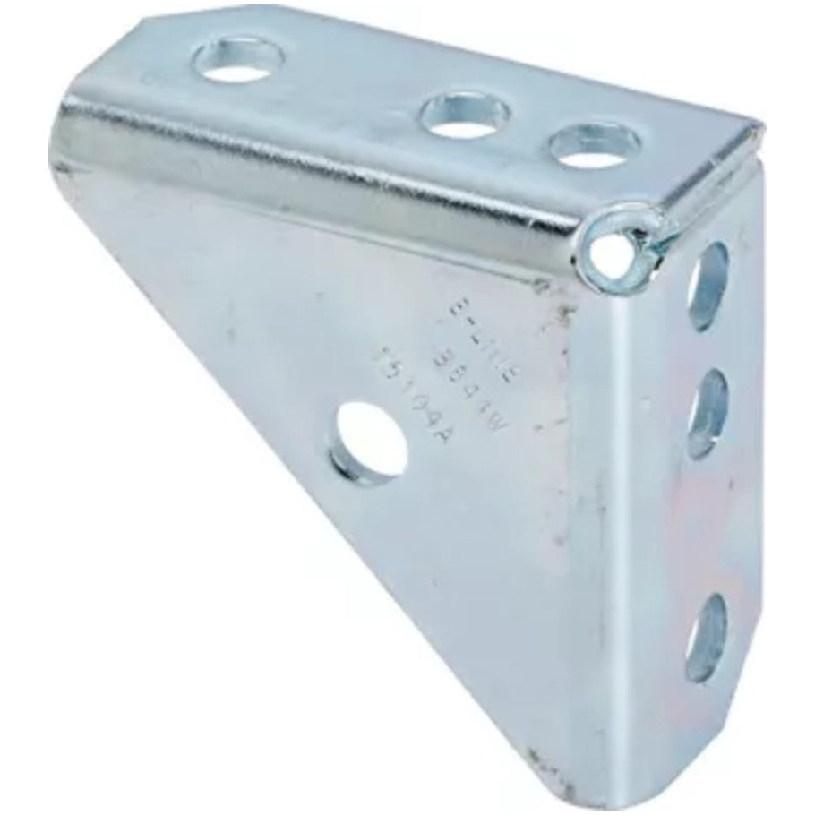 Steel 90-Degree Welded Universal Shelf Bracket, Zinc Plated, 4 in. L