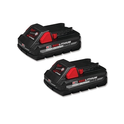 M18 REDLITHIUM HIGH OUTPUT Battery Packs, 18 V, CP3.0, 2-Pack