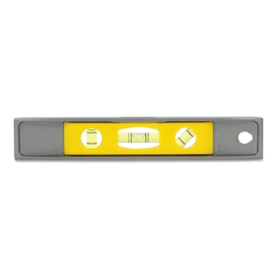 Torpedo Magnetic Level, 9 in, 3 Vials, Cast Aluminum