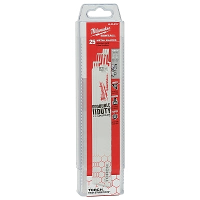 THE TORCH Bi-Metal SAWZALL Blade, 9 in L, 14 TPI, Scheduled 80 Pipe/Angle Iron, 25 EA/PKG