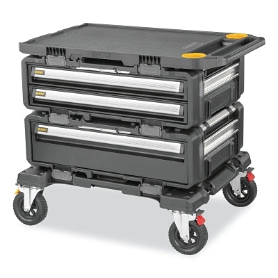 TOUGHSYSTEM 2.0 DXL Modular Work Station 4-in-1, with Dolly, 30 in 2 Drawer Unit, 1 Deep Drawer, Worktop