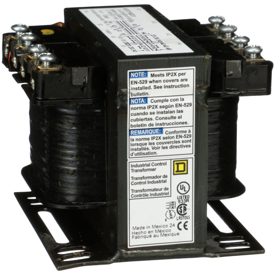 Type T Industrial Control Transformer, 1-Phase, 240x480V Primary, 120/240V Secondary, 100VA