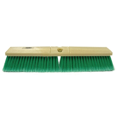 Perma-Sweep Floor Brush 18 in Foam Block, 3 in Trim, Maroon Polypropylene