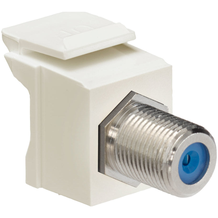 QuickPort Feedthrough F-Connectors, Light Almond