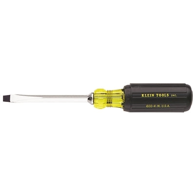 Keystone-Tip Cushion-Grip Screwdriver, 1/4 in Tip, 8-11/32 in Overall L
